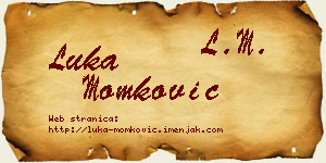 Luka Momković vizit kartica